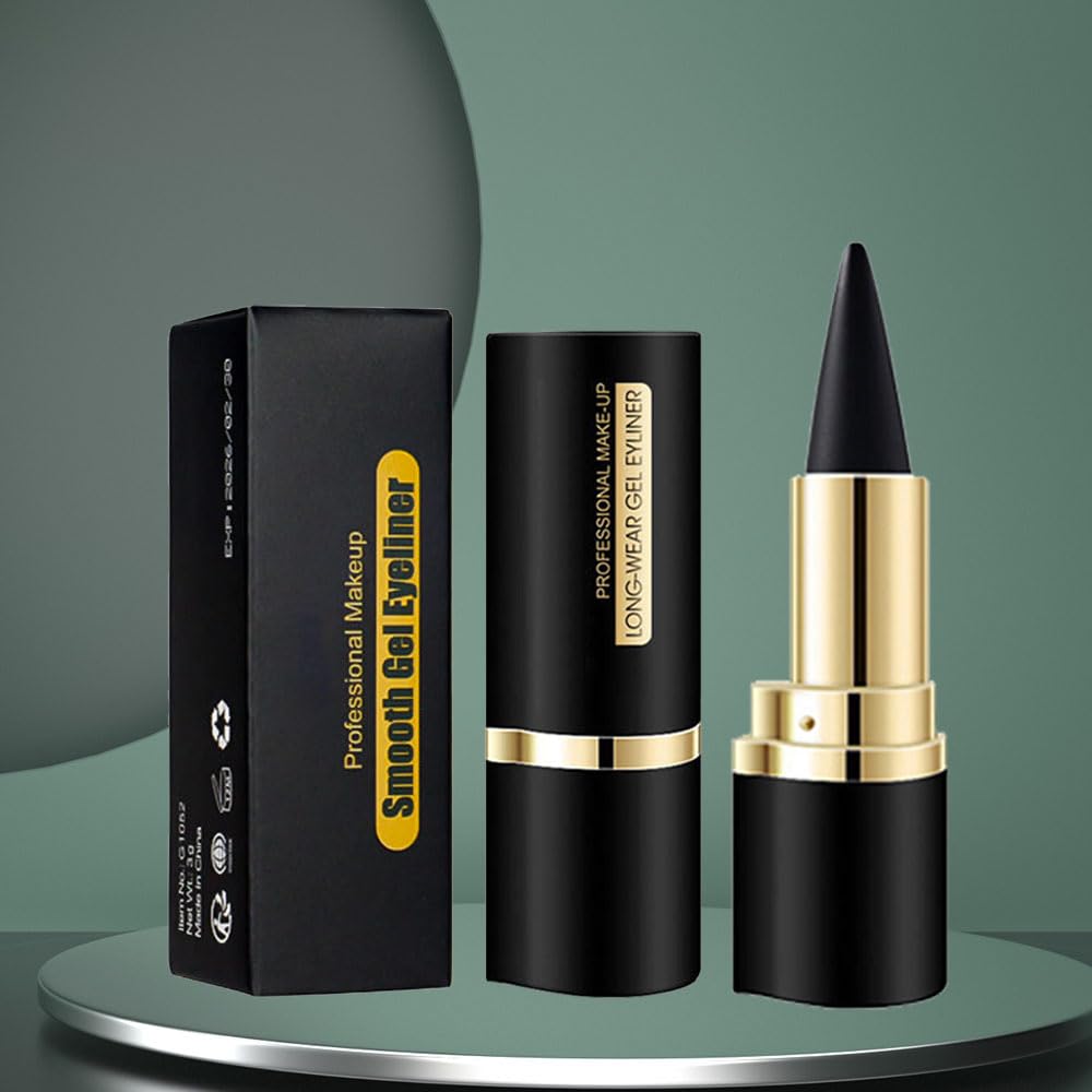 Evpct delineador gel negro de fácil remoción con desmaquillante.