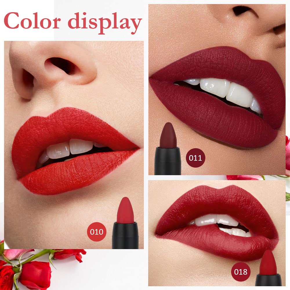 evpct delineador labial mate rojo rubí, acabado suave y cómodo.