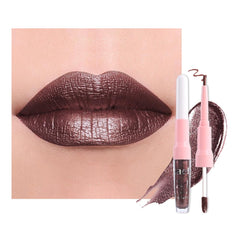 evpct delineador labios chocolate metálico oscuro para definición precisa y duradera