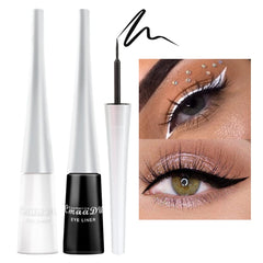 Delineador líquido blanco evpct para ojos, delineado nítido y duradero.