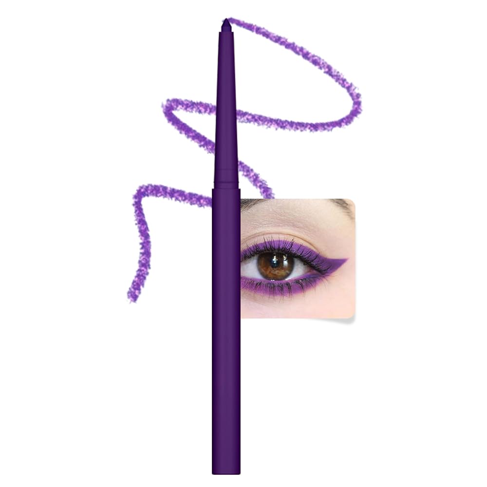 evpct delineador morado oscuro para ojos, color intenso y definición duradera.