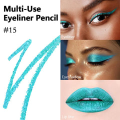 evpct teal delineador de larga duración para un maquillaje sólido.