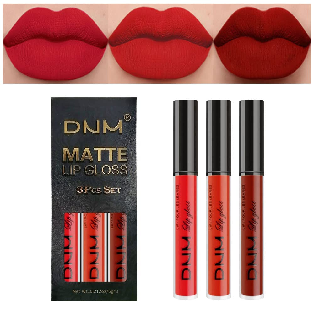 evpct estuche trio labiales mate rojo, ideal para diario o regalo.