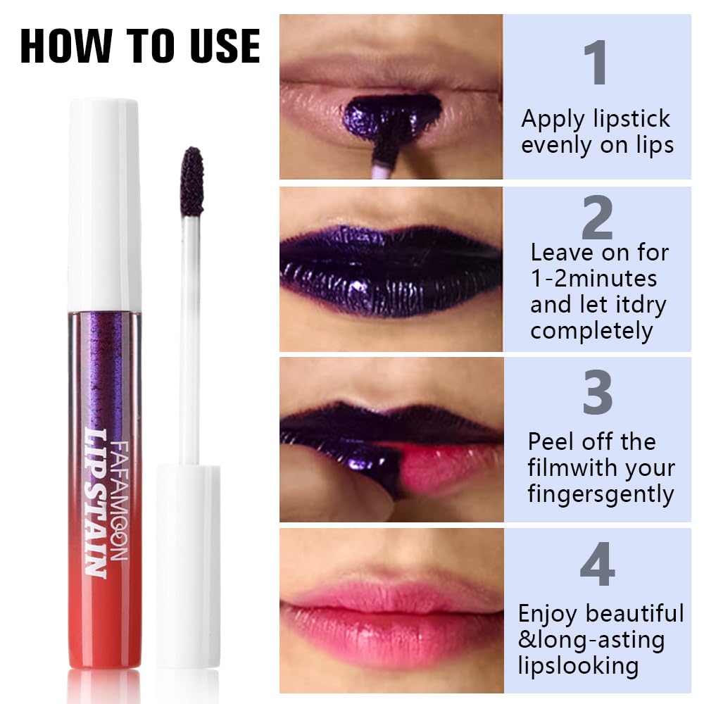 evpct FAFAMOON-resistencia-agua-labial ideal para fiestas y salidas.