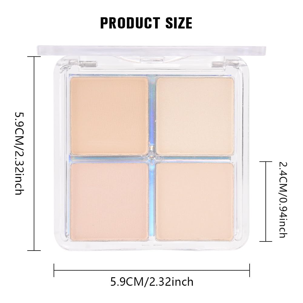 evpct Paleta de sombras neutras, pigmentos intensos para looks diarios.