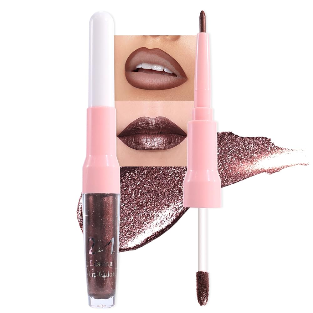evpct labial líquido brillo metálico dorado para un look deslumbrante y duradero