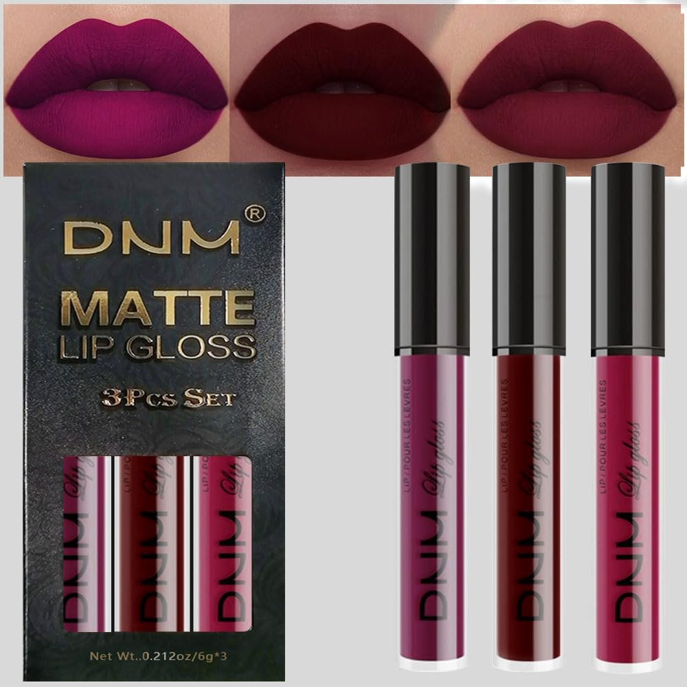 Evpct labial mate tono burdeos, muestra de color duradero.