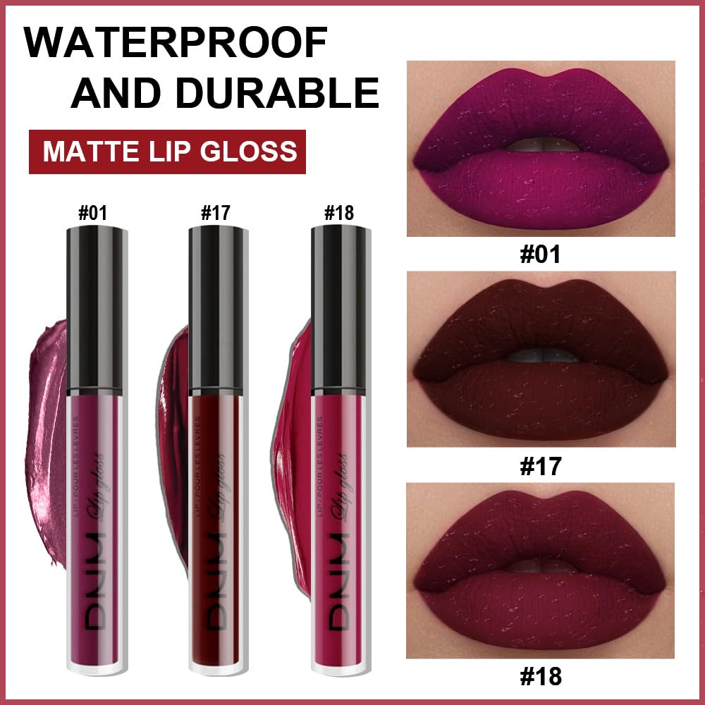 Conjunto Evpct en caja regalo elegante para labios mate.