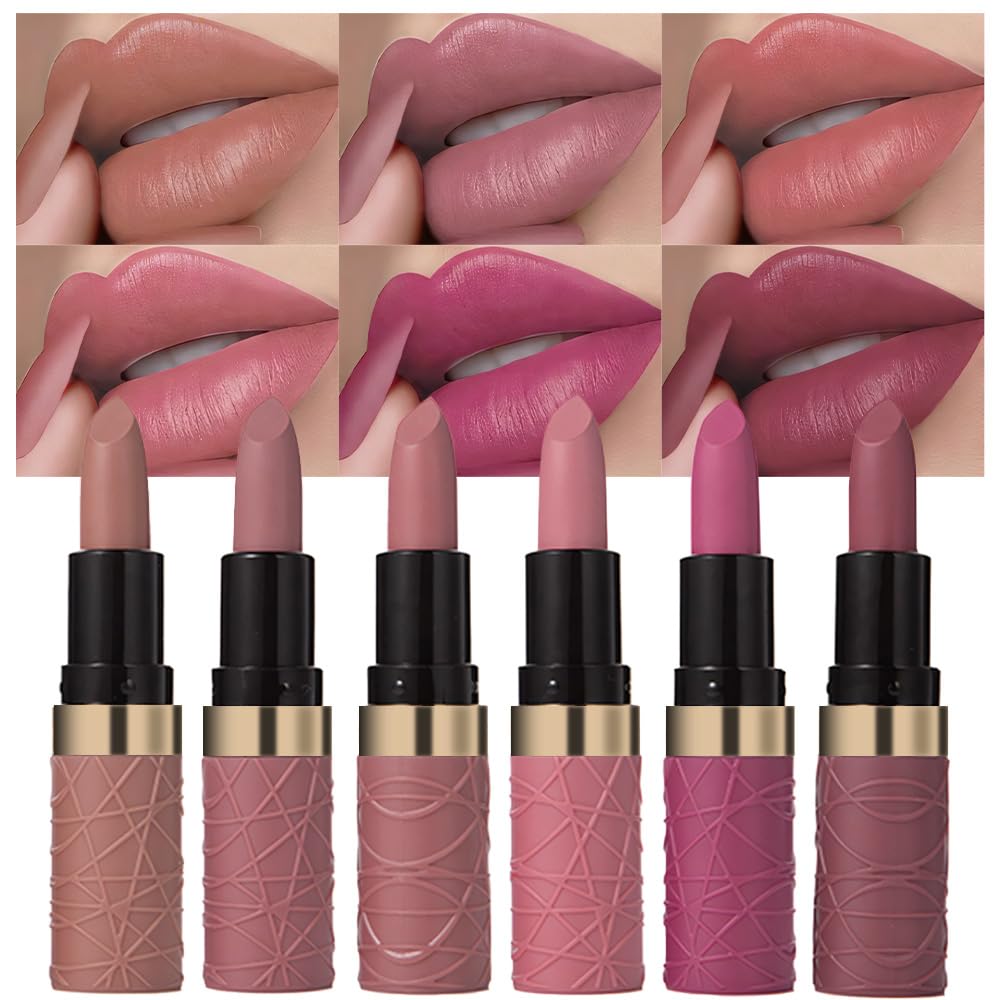 evpct labial mate set tono nude, ideal para un uso diario suave y duradero