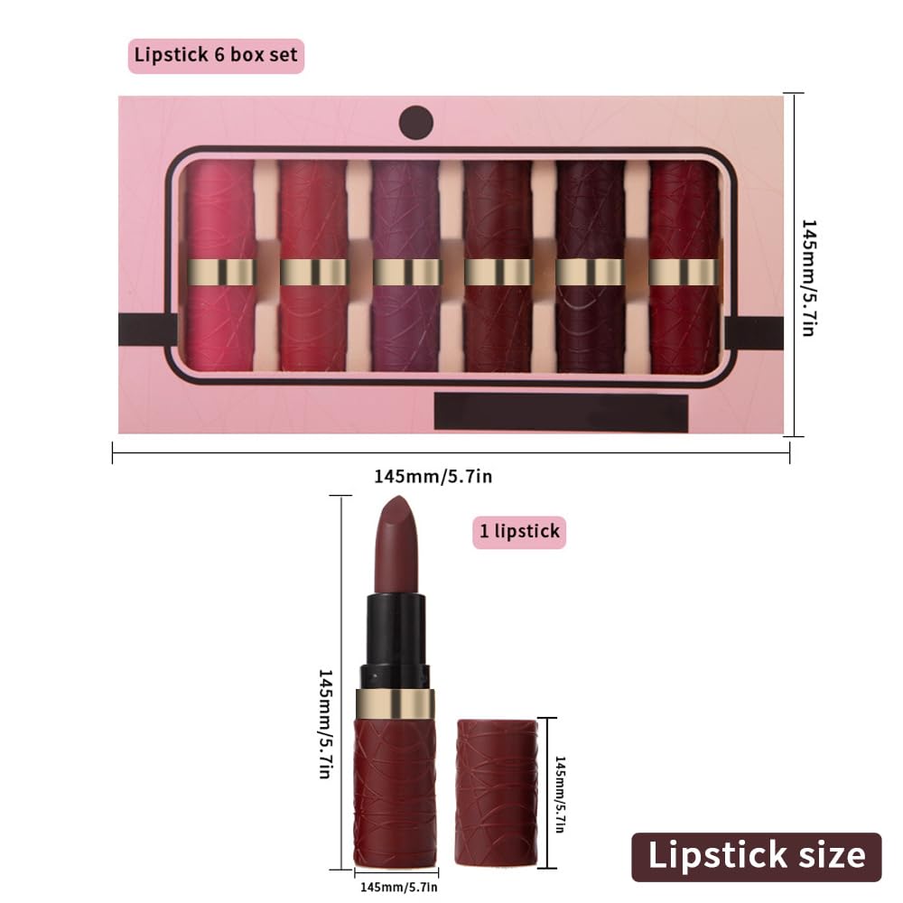 evpct labiales mate regalo perfecto: embalaje elegante para cumpleaños