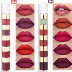 evpct lip color application demonstrating smooth matte finish