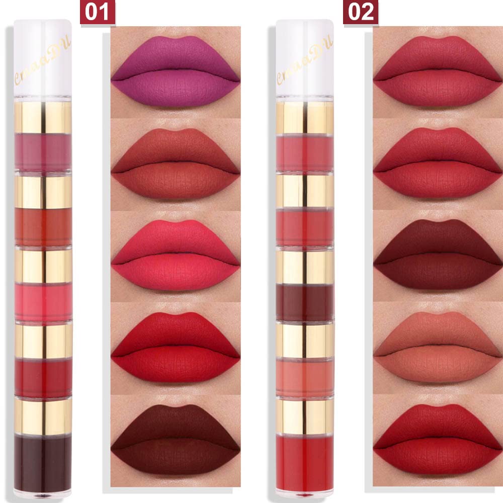 evpct lipstick swatch collection showing vibrant shade range