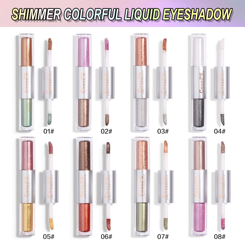 evpct liquid glitter eyeshadow swatch on skin highlighting rich payoff