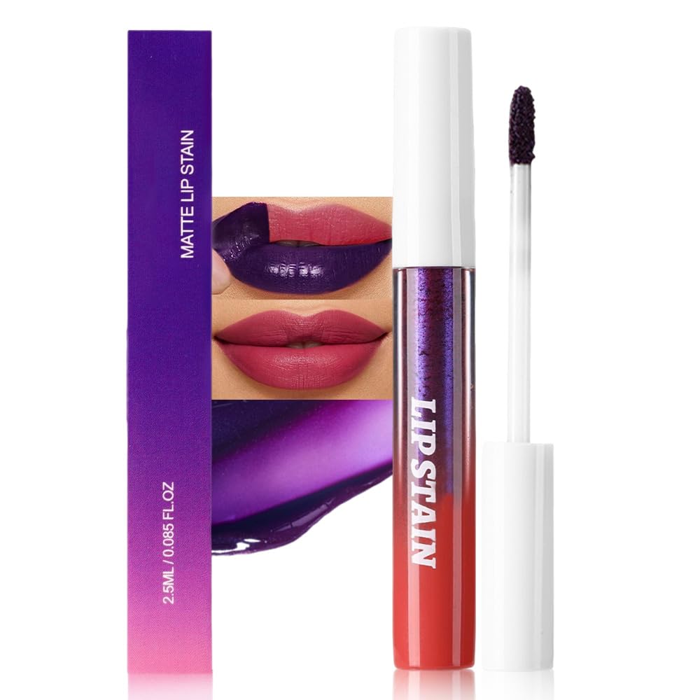 evpct Mauve Red Desprendible Labios: tinte duradero con acabado mate para diario.