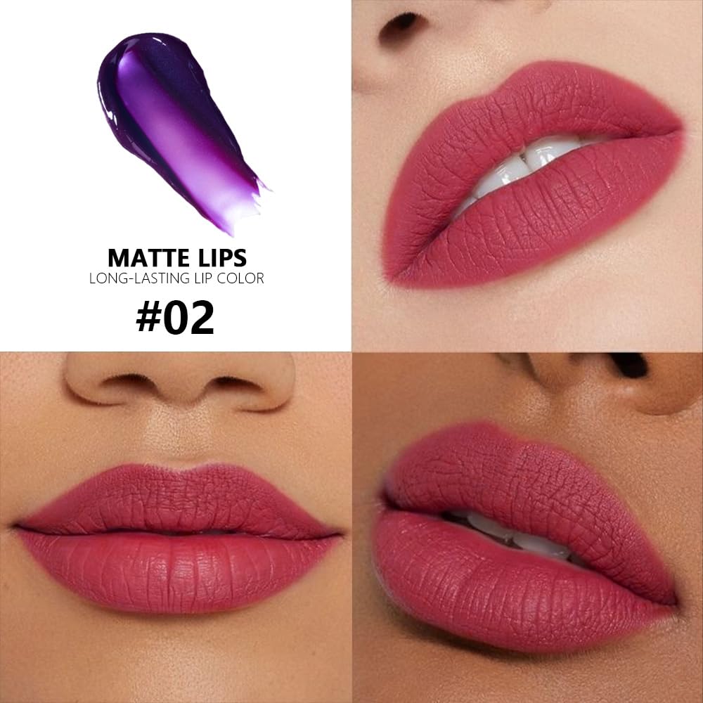 evpct Mauve Red: color resistente a transferencia para uso todo el día.
