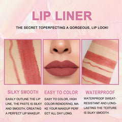 evpct nude beige lip liner pencil shaping a natural base.