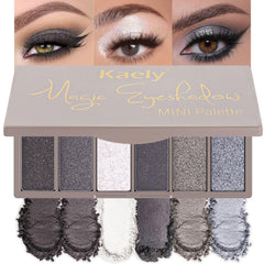 evpct paleta de sombras con seis tonos gris ahumado para looks versátiles durante el día