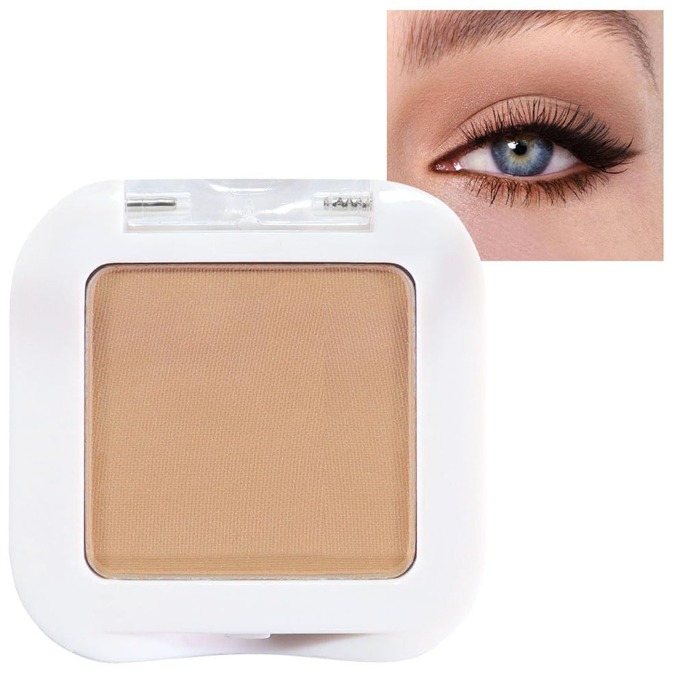 evpct paleta sombras mate en tonos beige y marrón para looks sutiles