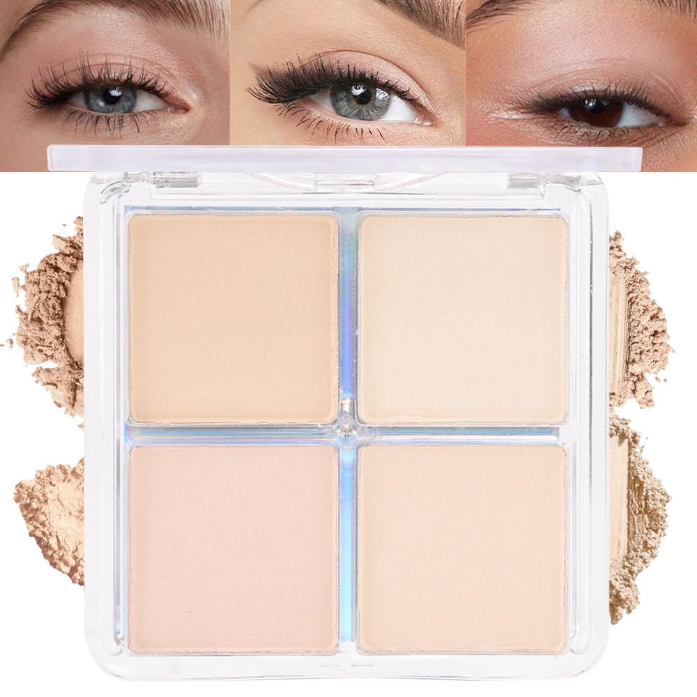 evpct Paleta de sombras neutras para ojos, tonos suaves y duraderos.