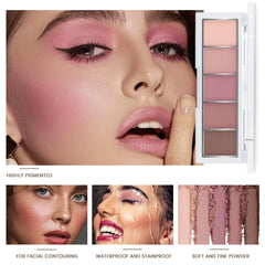 evpct paleta sombras ojos mate violeta palido para transiciones suaves.