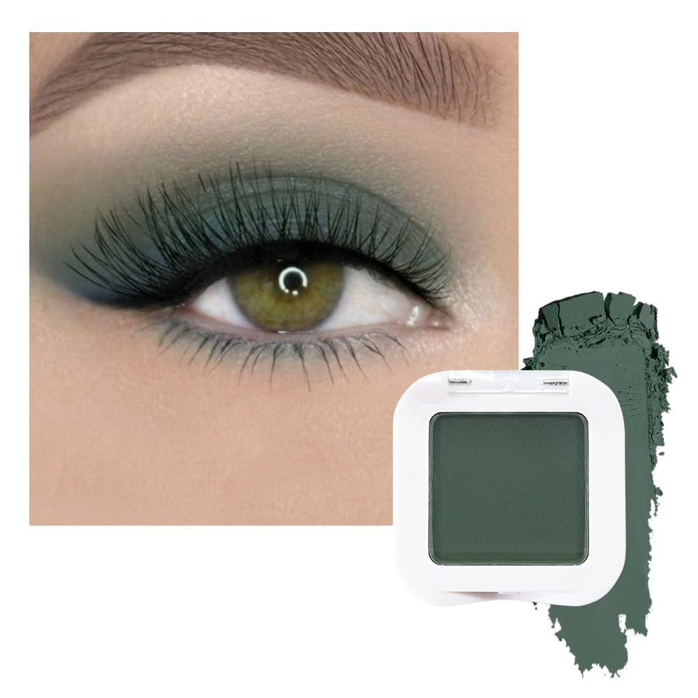 evpct paleta sombras verde bosque mate: color intenso y duración duradera para diario.