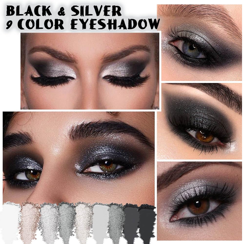 Sombras evpct con pigmentos intensos en acabados mate, metal y brillo para estilos variados.