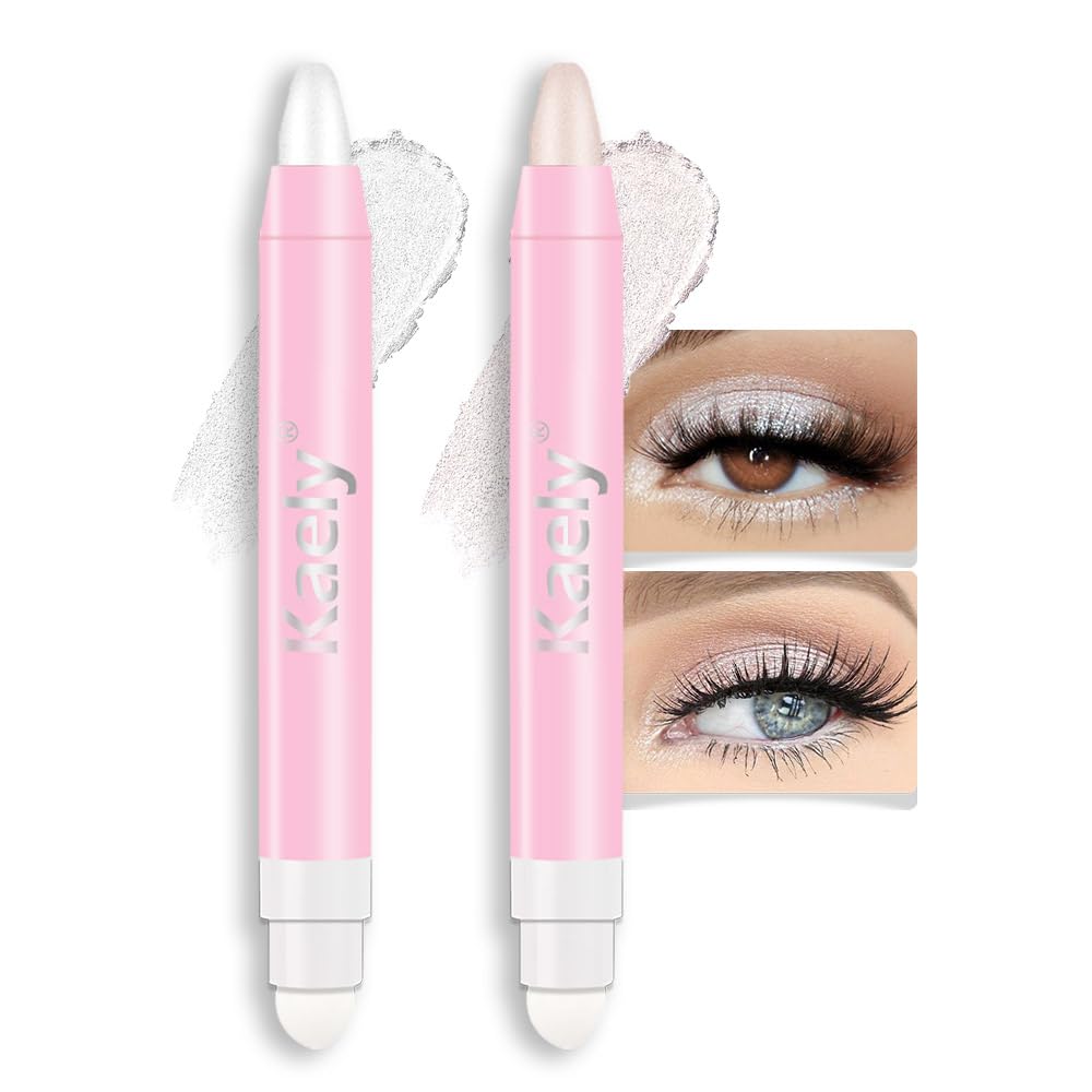 evpct sombra ojos crema blanco perla, acabado suave para un look diario
