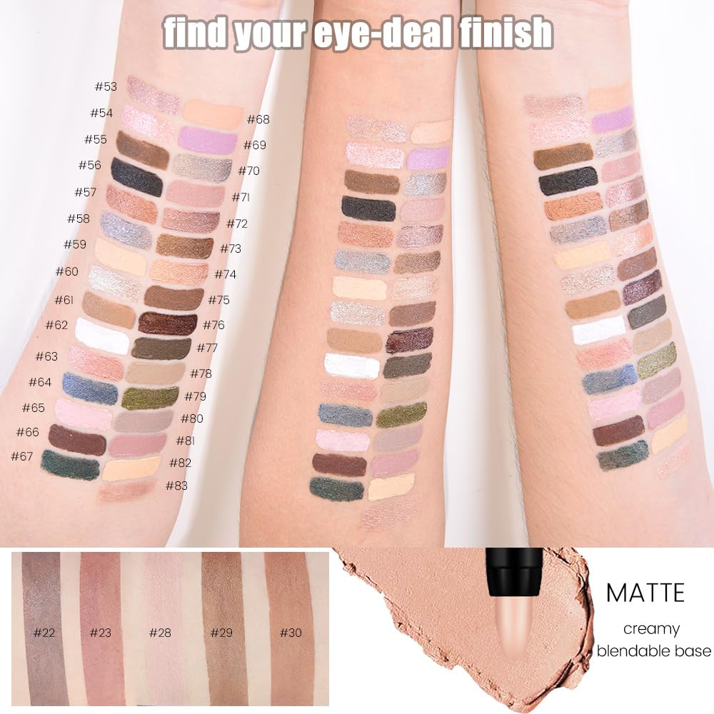 evpct sombras crema cafe mate, tono versátil para combinaciones múltiples