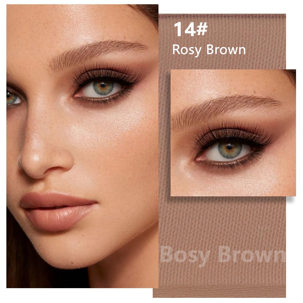 evpct Sombras ojos rosadas nude cremosas para un acabado suave.