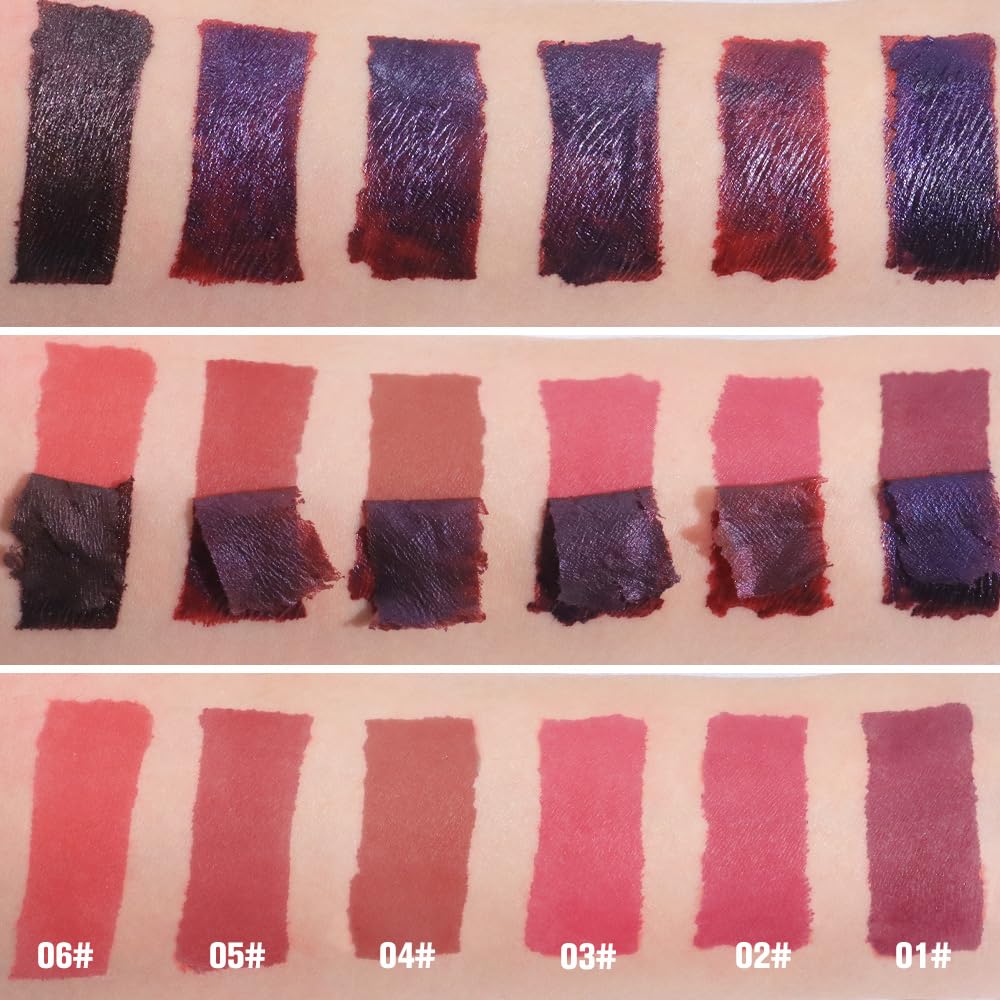 Evpct tintes labiales desprendibles acabado mate suave para uso diario.