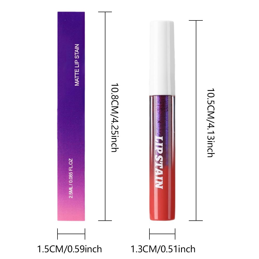 Evpct tintes labiales desprendibles empaque compacto para retoques instantáneos.