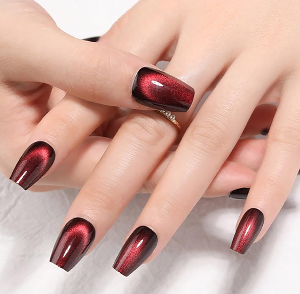 evpct juego de 24 uñas adhesivas con ajuste perfecto para todas las uñas