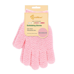 Guante exfoliante Evridwear para ducha con textura dual para exfoliar suavemente.