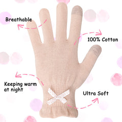Guantes Evridwear con algodón y dedos táctiles para usar pantallas.