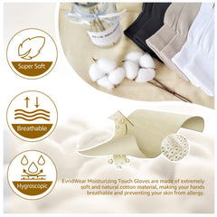 Guantes Evridwear para dormir con ajuste en la muñeca y estabilidad nocturna