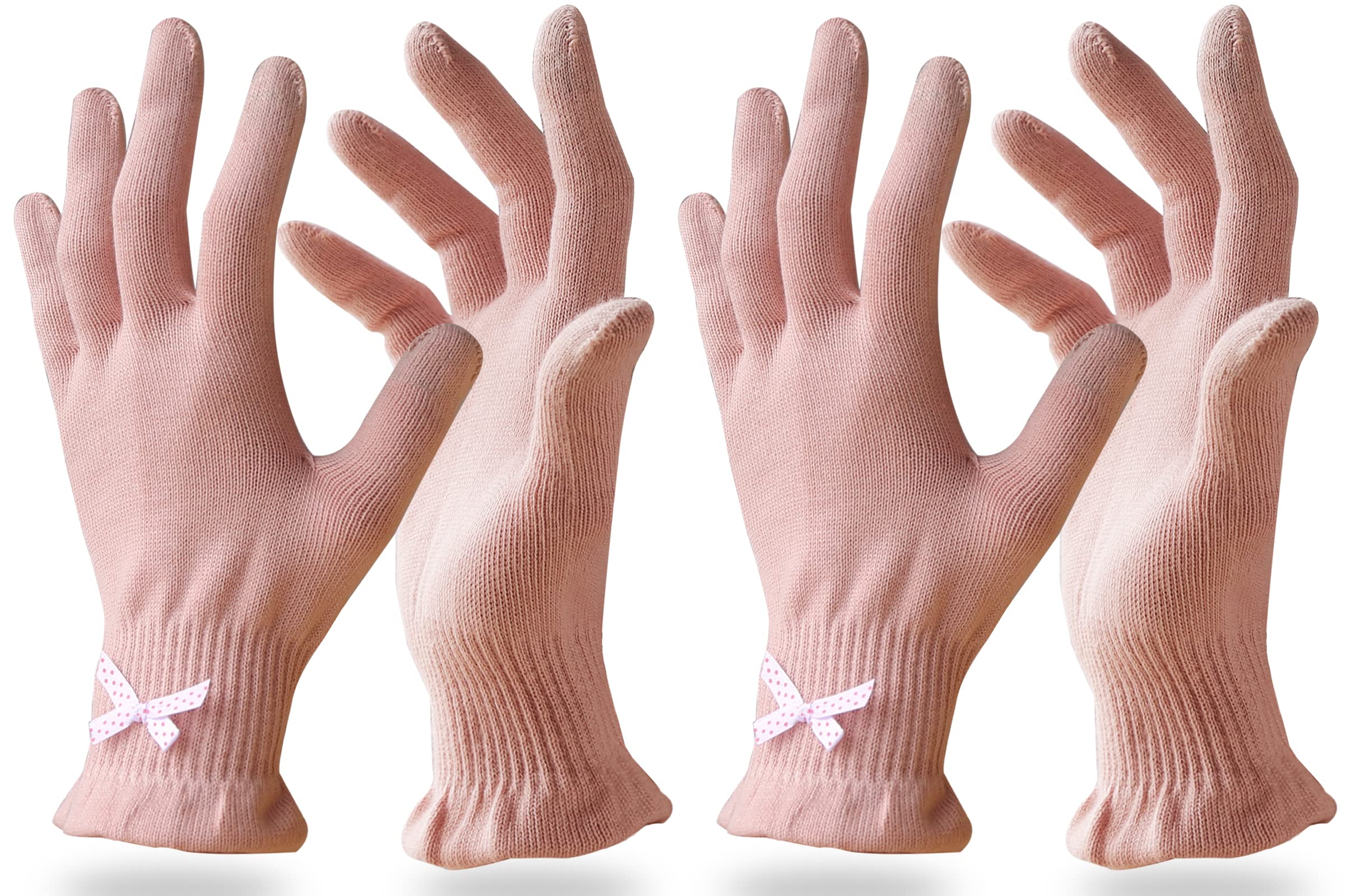 Evridwear guantes de algodón hidratantes para uso nocturno suave.