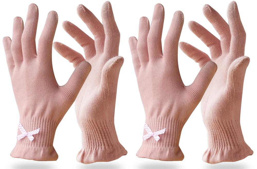 Evridwear guantes de algodón hidratantes para uso nocturno suave.