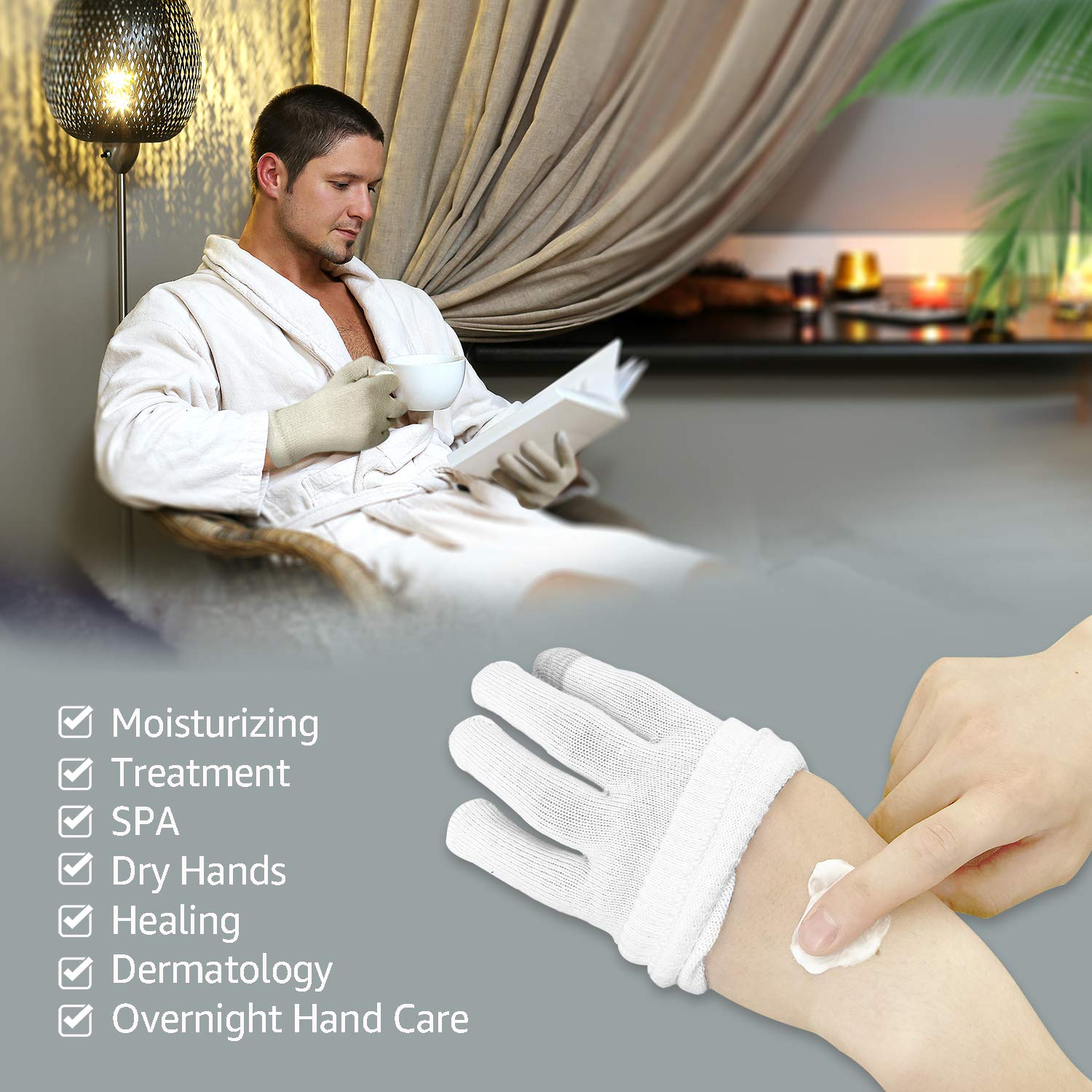 Guantes Evridwear con muñeca ajustada para uso nocturno sin deslizamientos