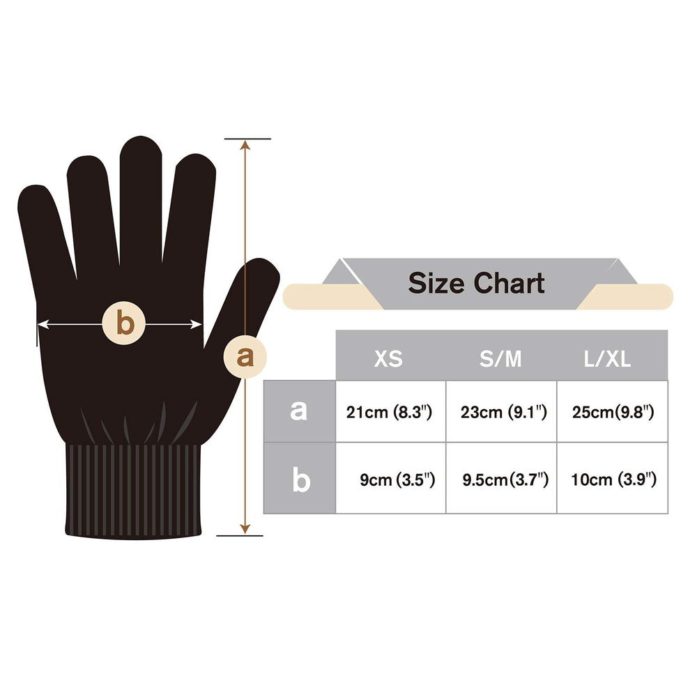 Guantes sin costuras Evridwear de algodón, diseño reversible para mayor comodidad.