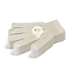 Guantes Evridwear de algodón suave con tacto de pantalla para usar el móvil sin quitarte los guantes.