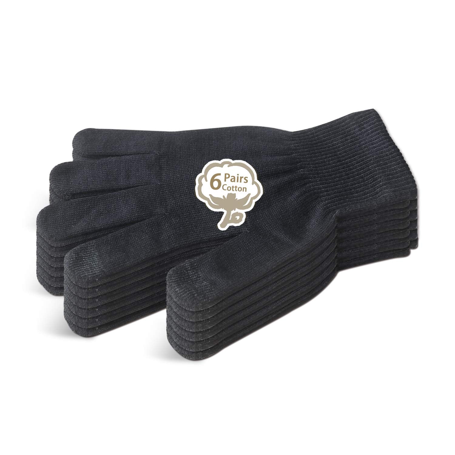 Guantes Evridwear de algodón, vista frontal, para hidratacion suave de las manos nocturnas