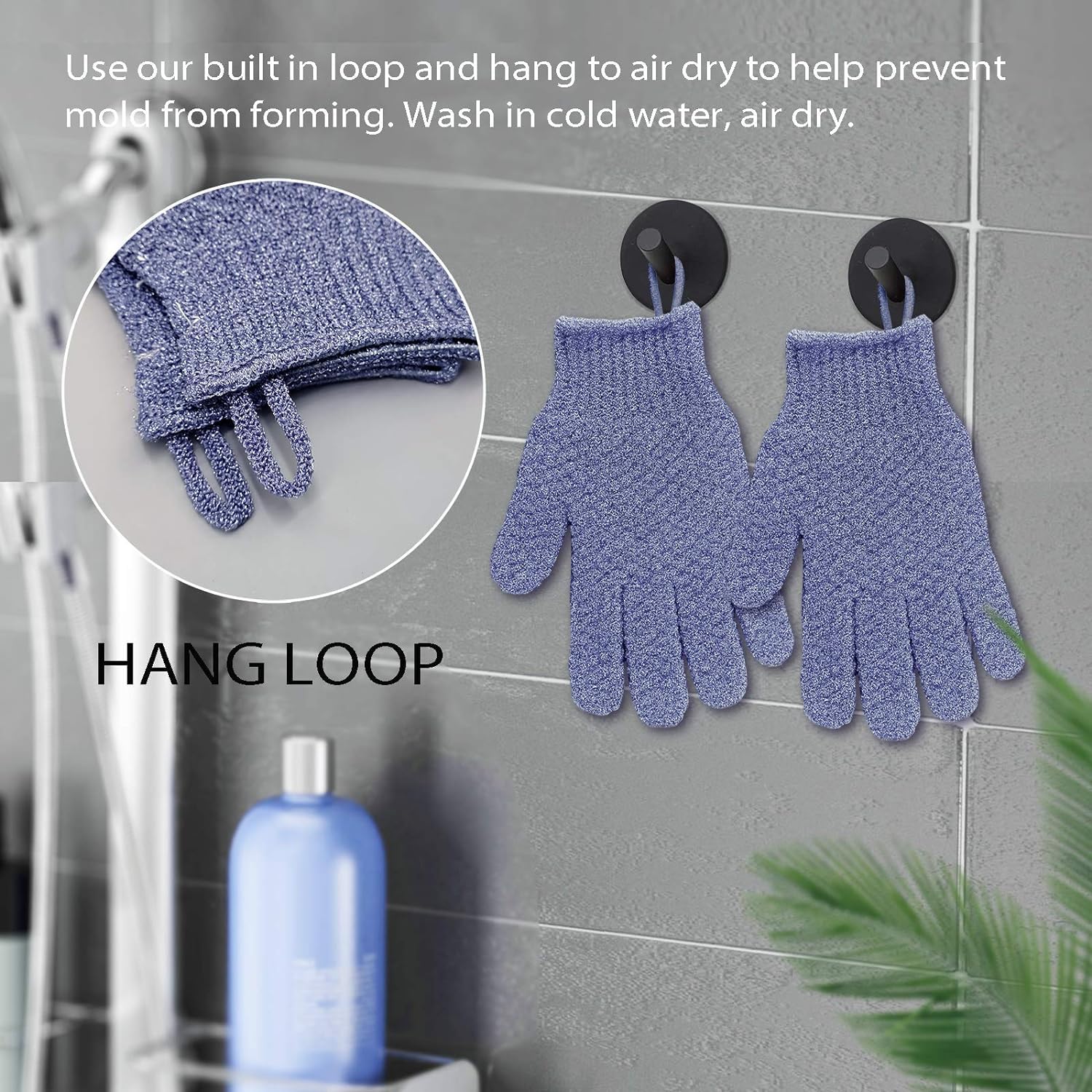 Guantes Evridwear con lazo para colgar, almacenamiento práctico