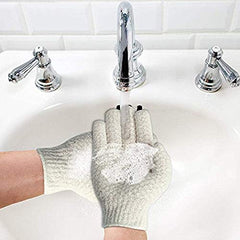 Guantes Evridwear con texturas dual para exfoliación gradual