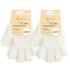 Guantes Evridwear exfoliantes con textura dual para ducha