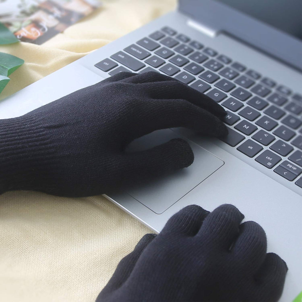 Guantes ligeros negros Evridwear para spa en casa