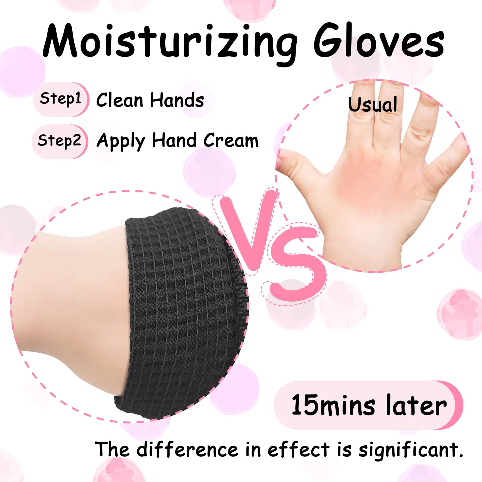 Guantes Evridwear para uso nocturno, hidratan durante la noche.