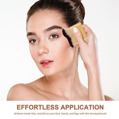 EVYTTA brocha autotan para cobertura suave y controlada en rostro y cuerpo.