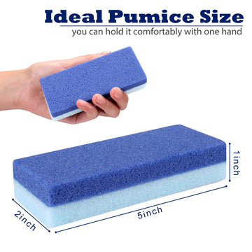 EWAGOA piedra pómez para pies, doble cara, ideal para uso en la ducha.