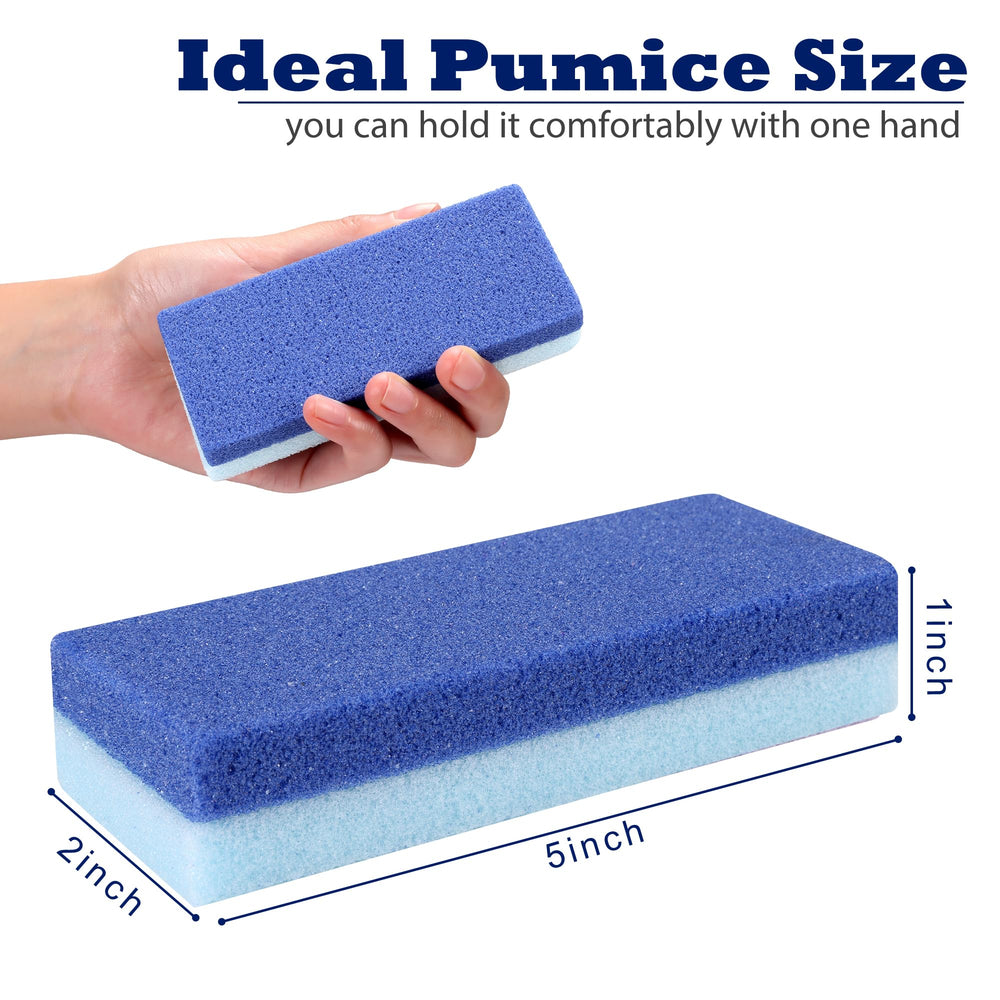 EWAGOA piedra pómez para pies, doble cara, ideal para uso en la ducha.