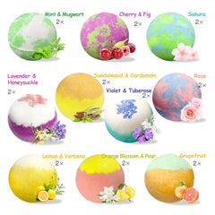 Excalla Bombas de baño menta y artemisa para sensación vigorizante